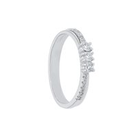 Anello Babila Milano Donna Bacia_Mi in Oro bianco Diamante 0.14 Ct 248002 - 248002